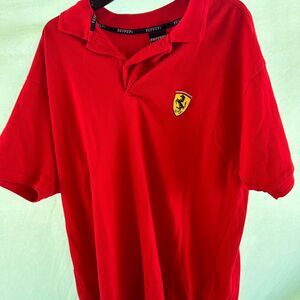 Ferrari Men's Red Polo-shirts